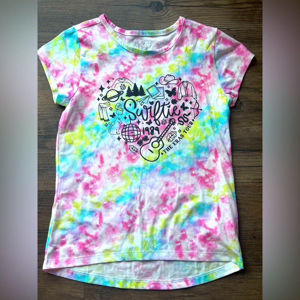🌈girls “swiftie” tie dye shirt *NEW*